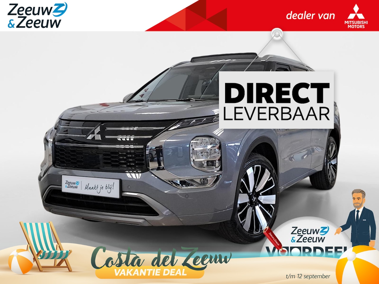 Mitsubishi Outlander - 2.4 PHEV Instyle | 5000 EURO KORTING | NU DIRECT LEVEBAAR | 8 JAAR GARANTIE | - AutoWereld.nl
