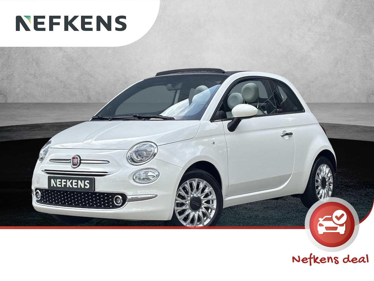 Fiat 500 C - 1.0 Hybrid Star | 1ste eigenaar | LEER/Stof | Parkeersensoren | AppleCarPlay/Android | Air - AutoWereld.nl
