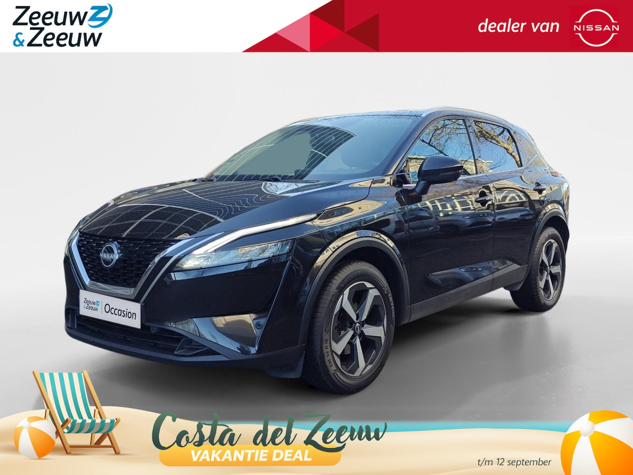 Nissan Qashqai - 1.3 MHEV Xtronic N-Connecta AIRCO PANORAMADAK 360GRADEN CAMERA PARKEERSENSOREN ADATIEVE CR - AutoWereld.nl