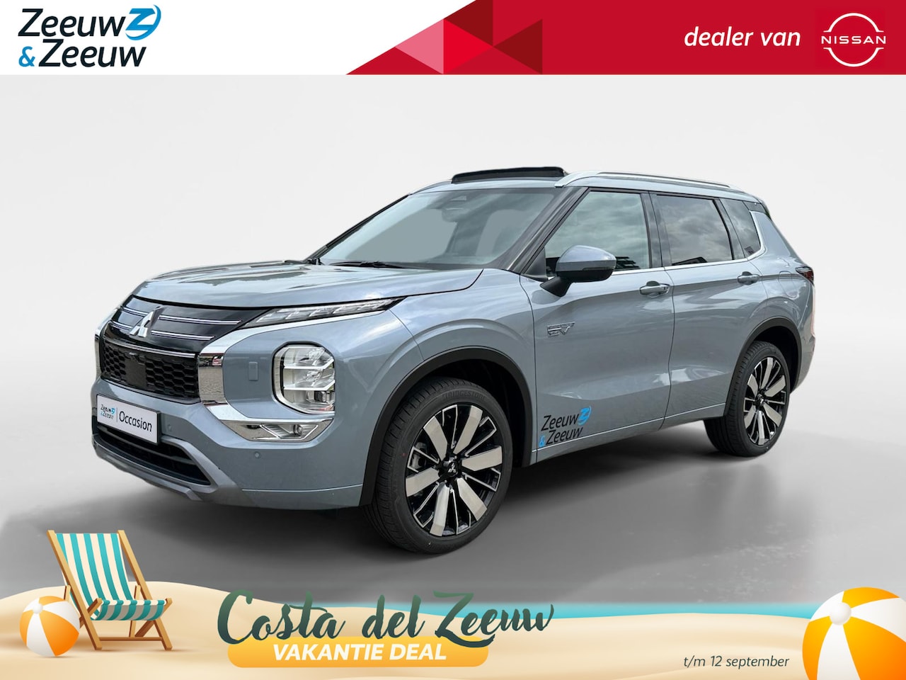 Mitsubishi Outlander - 2.4 PHEV Instyle | RIJDEND VOERTUIG | KANTEL/SCHUIFDAK | LEER | STOELVERWARMING & VERKOELI - AutoWereld.nl