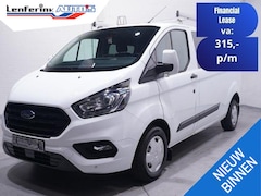 Ford Transit Custom - 2.0 TDCI 130 pk L2 Dubbel Cabine 5-Zits Navi Camera, Apple Carplay, Cruise Control, PDC V+