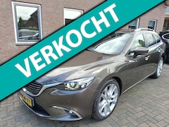 Mazda 6 Sportbreak - 2.0 SkyActiv-G 165 Skylease GT Limited. Dealer onderhouden, zeer netjes en luxe, o.a. came
