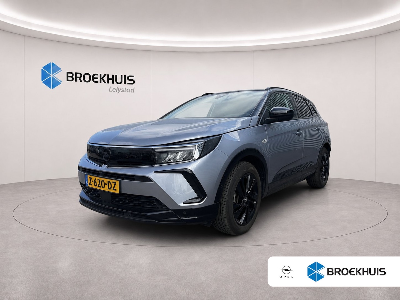 Opel Grandland - 1.6 TURBO HYBRID 225PK GS AUTOMAAT / NAVI / LEDER / CLIMA / LED / PDC / AGR / 18" LMV / BL - AutoWereld.nl