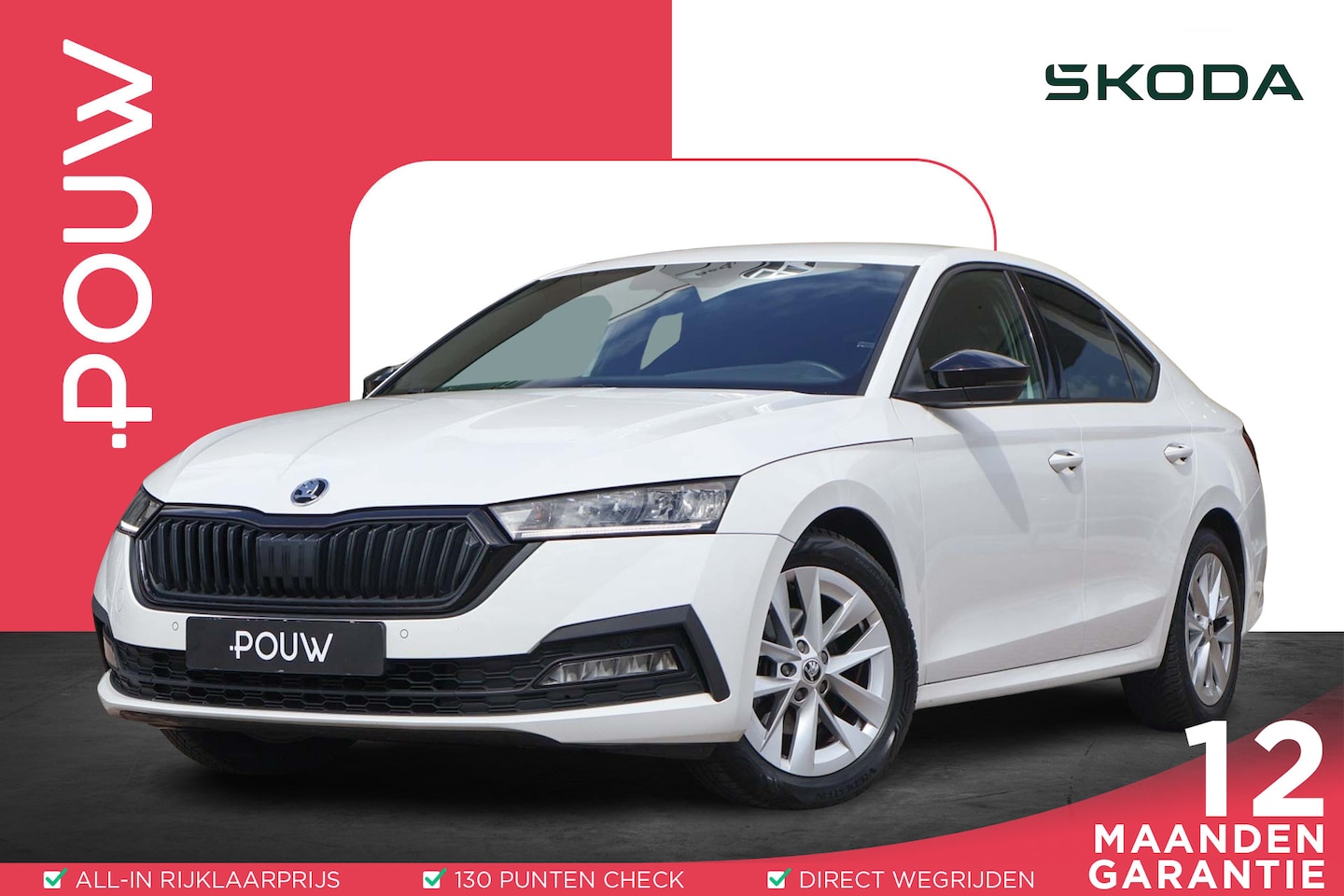 Skoda Octavia - 1.0 TSI 110pk Sport Business | PDC | Cruise Control | Carplay | Navigatie | Stoelverwarmin - AutoWereld.nl