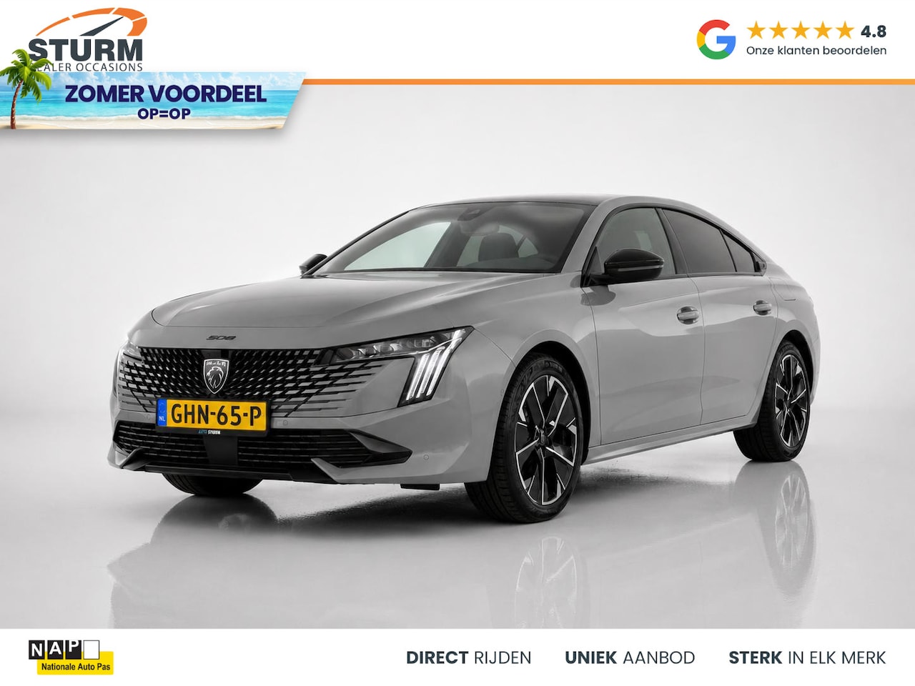 Peugeot 508 - 1.6 HYbrid 180 GT NL-Auto, Nieuwstaat incl. Afneembare Trekhaak! - AutoWereld.nl