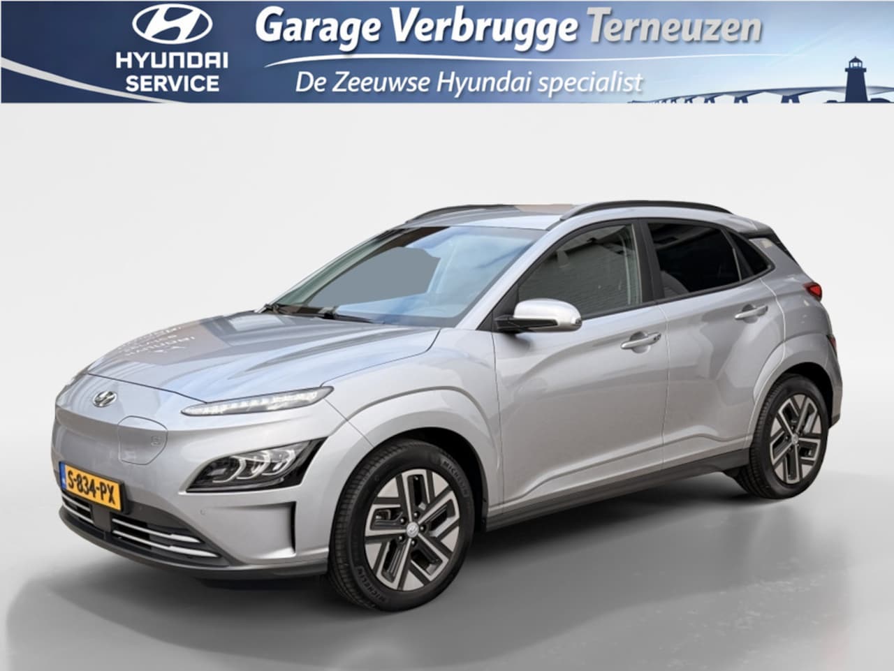 Hyundai Kona Electric - EV Premium 64 kWh 3 fase | Luxe uitvoering | Navigatie | HUD | Leder - AutoWereld.nl
