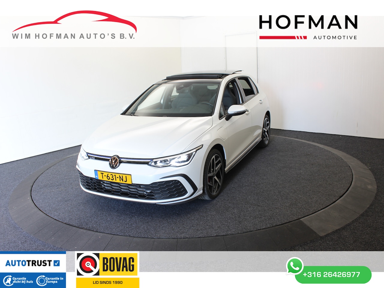 Volkswagen Golf - 1.4 GTE 245Pk SOH 93% Trekh Panodak Camera Stuur/Stoel Verwarming Parelmoer lak - AutoWereld.nl