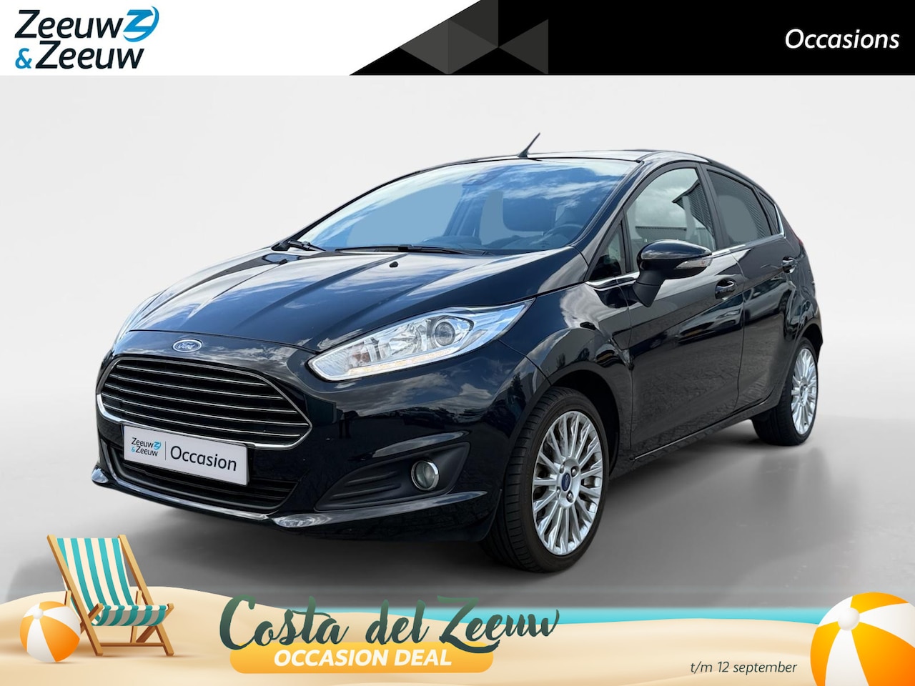 Ford Fiesta - 1.0 EcoBoost Titanium | NL auto | Navigatie | Parkeersensor achter | Bluetooth | Cruise co - AutoWereld.nl