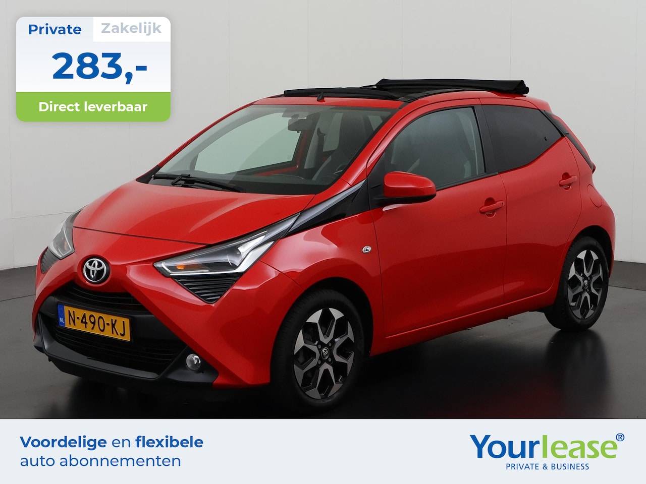 Toyota Aygo - 1.0 VVT-i X-Joy Cabrio | All-in 283,- Private Lease | Direct uit voorraad - AutoWereld.nl