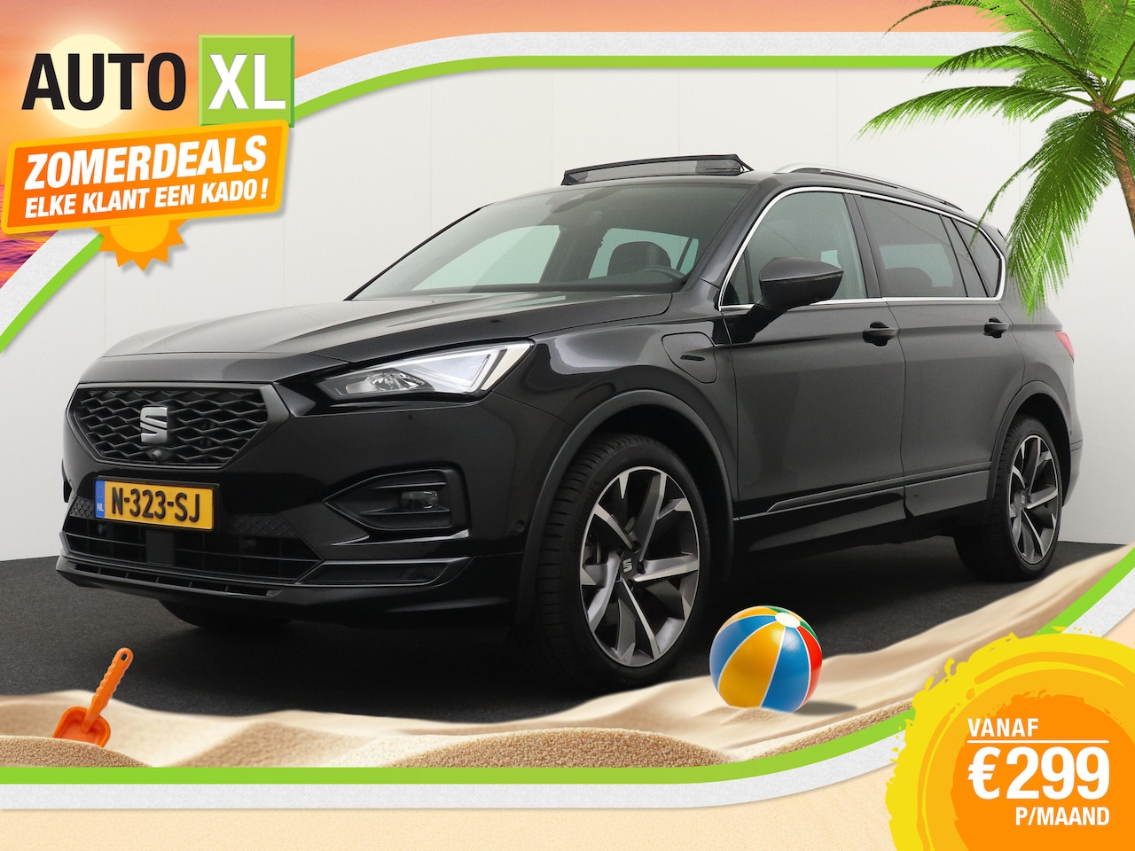 SEAT Tarraco - 1.4 TSI PHEV FR Pano-dak Leder Elek.Trekhaak Dodehoek Camera # - AutoWereld.nl