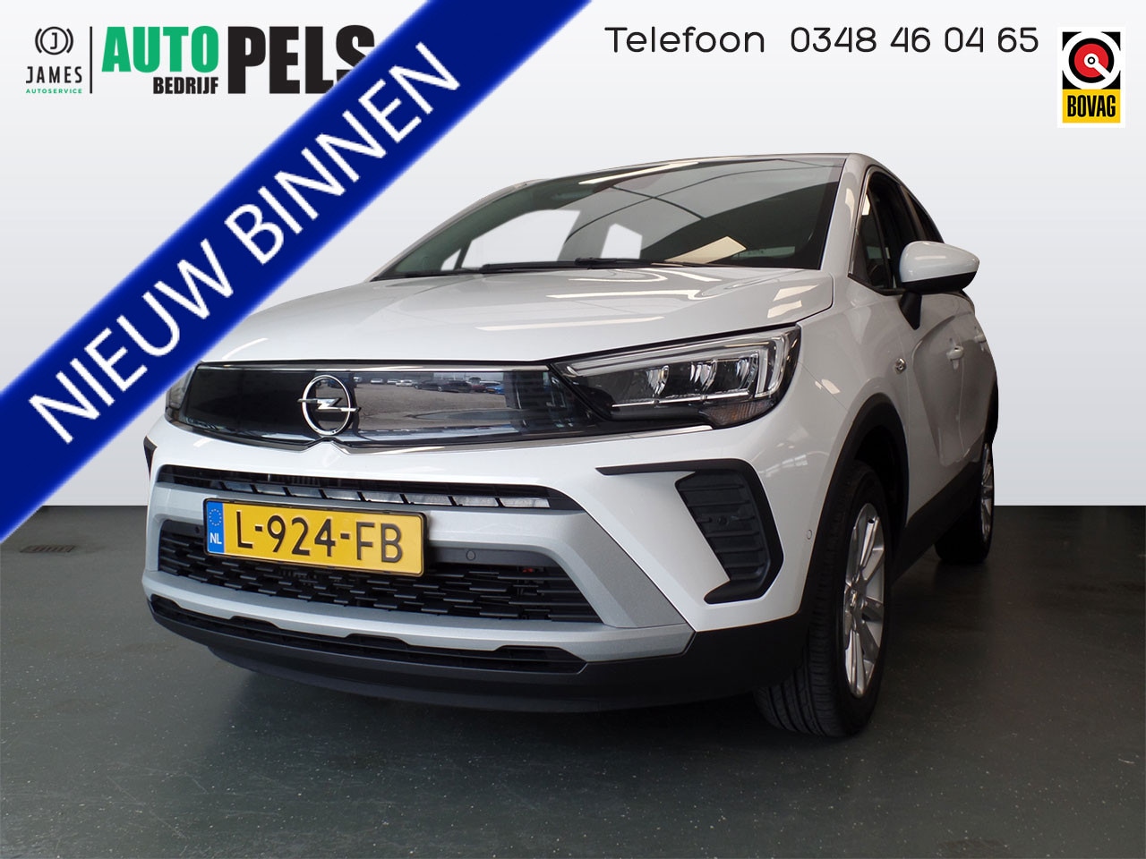 Opel Crossland - 1.2 Turbo Elegance 130pk!! Navigatie, Achteruitrijcamera, Sportstoelen, Dodehoek detectie, - AutoWereld.nl