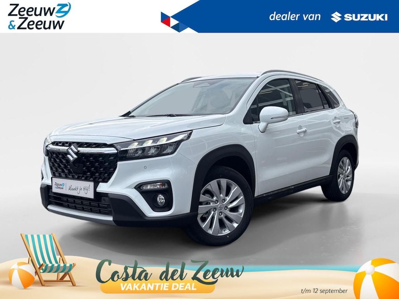 Suzuki S-Cross - 1.4 Boosterjet Select Hybrid | 1.500,- Euro Korting | Adapt. Cruise Control | Achteruitrij - AutoWereld.nl