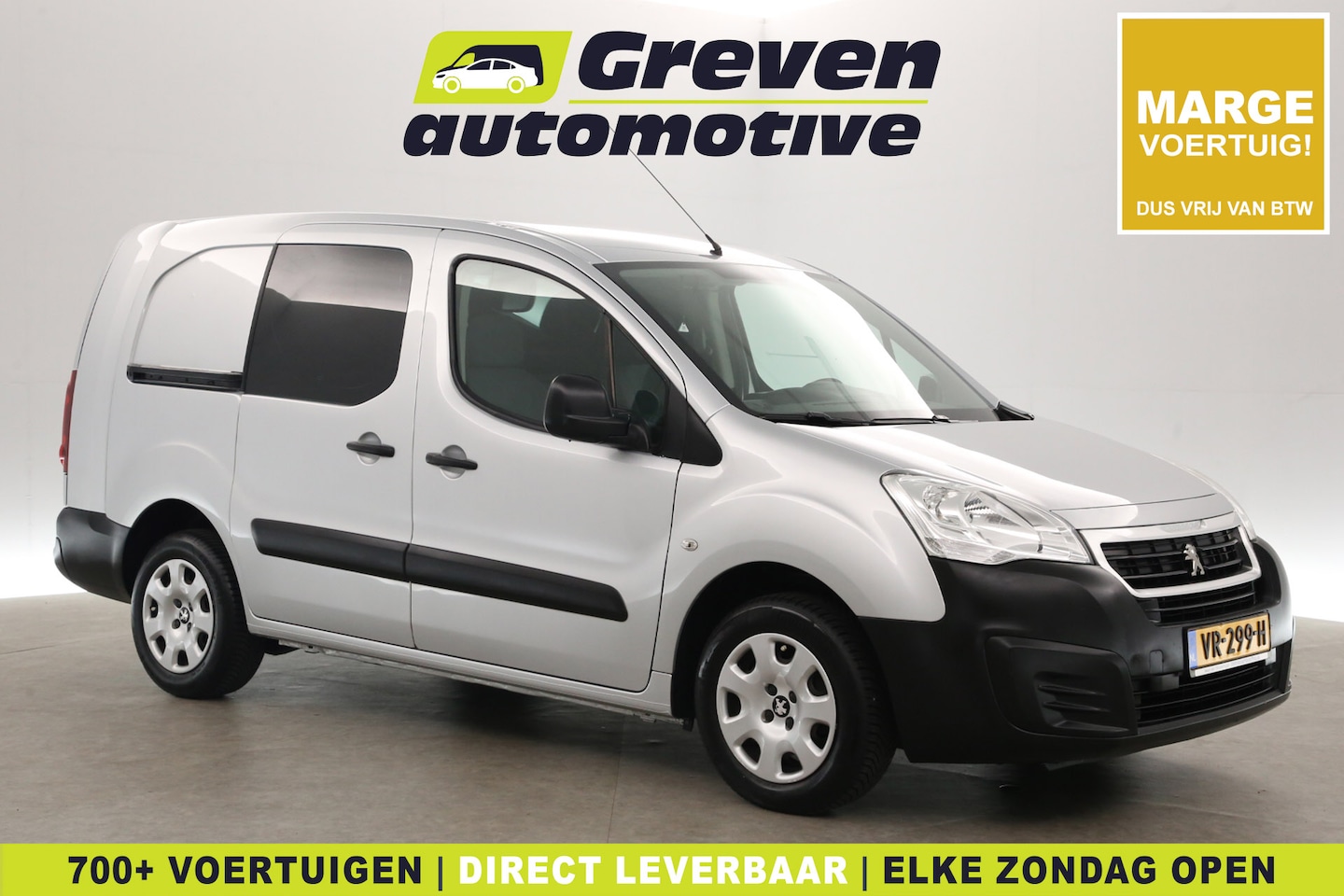 Peugeot Partner - 1.6 BlueHDi 100PK L2 | Marge | Airco | Cruise | Carplay | Parkeersens. - AutoWereld.nl
