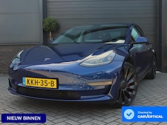 Tesla Model 3 - Performance AWD 75 kWh | 87% SOH | Stoel en achterbank verwarming