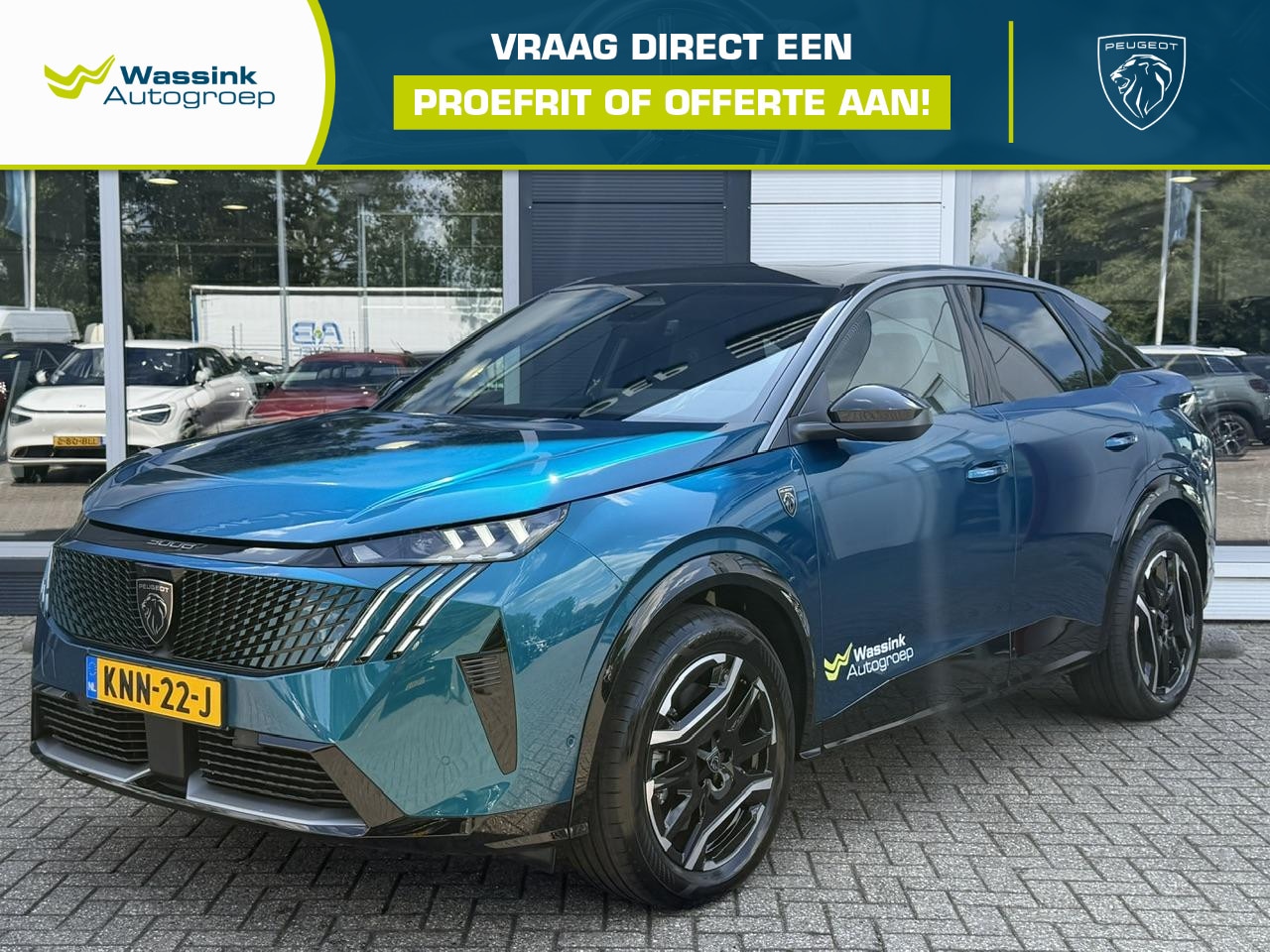 Peugeot e-3008 - GT Long Range 230 97 kWh | Warmtepomp | Panoramisch schuifdak Pack | 360 vision & Drive As - AutoWereld.nl