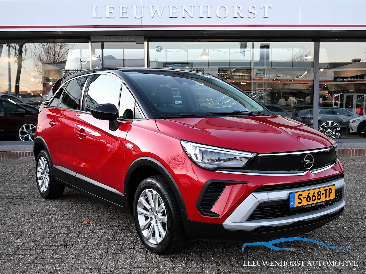 Opel Crossland - 1.2 Turbo Elegance automaat, camera, clima, cruise, half leer, stoelverwarming, Apple Carp - AutoWereld.nl