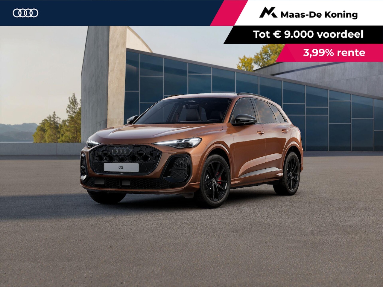 Audi Q5 - e-hybrid quattro S edition Competition 367 PK · Tech pro · 20" LM Velgen · Glazen panorama - AutoWereld.nl