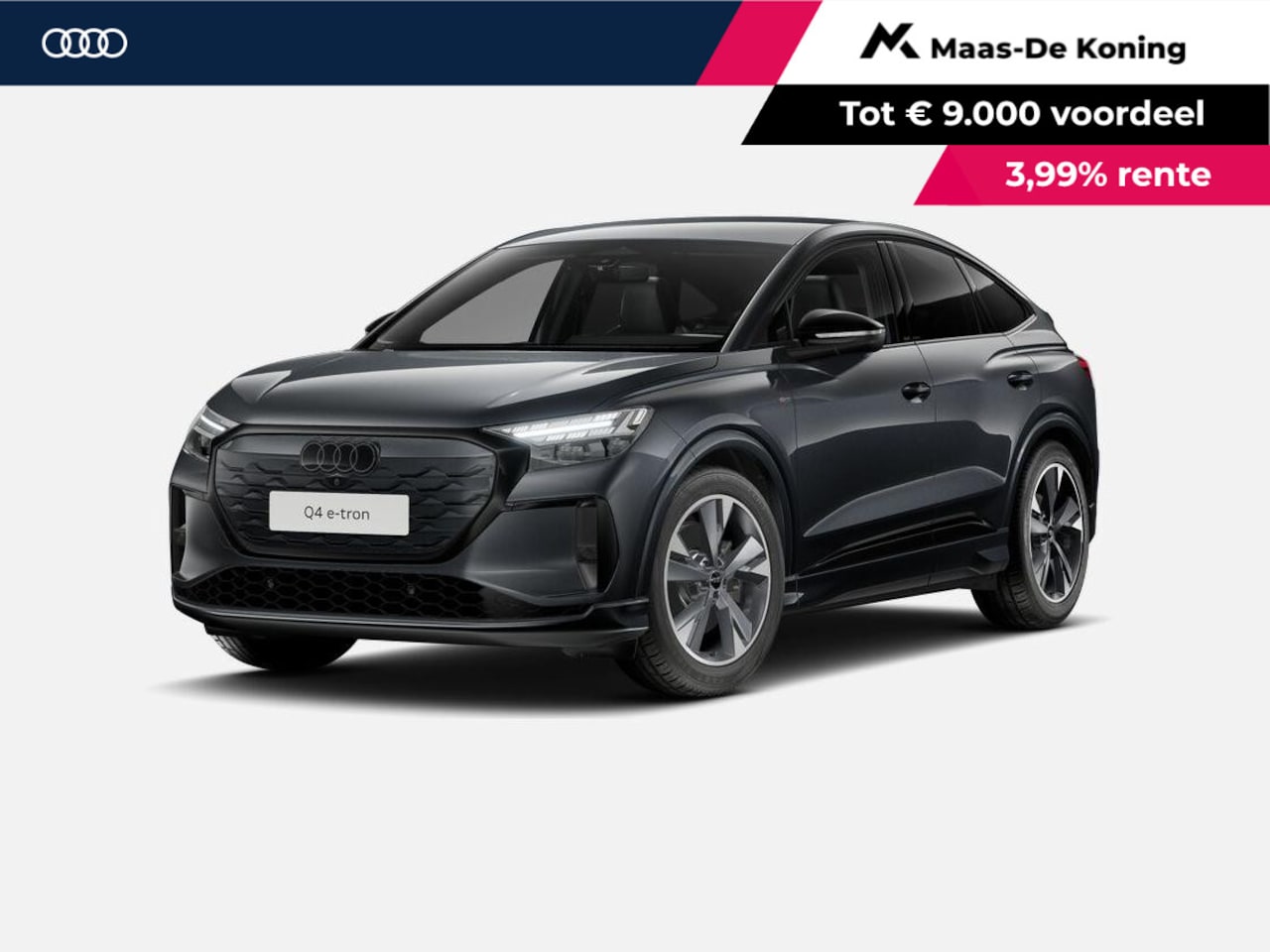 Audi Q4 Sportback e-tron - S edition performance 286 PK · Trekhaak elek. wegklapbaar · Exterieurpakket zwart · Lenden - AutoWereld.nl
