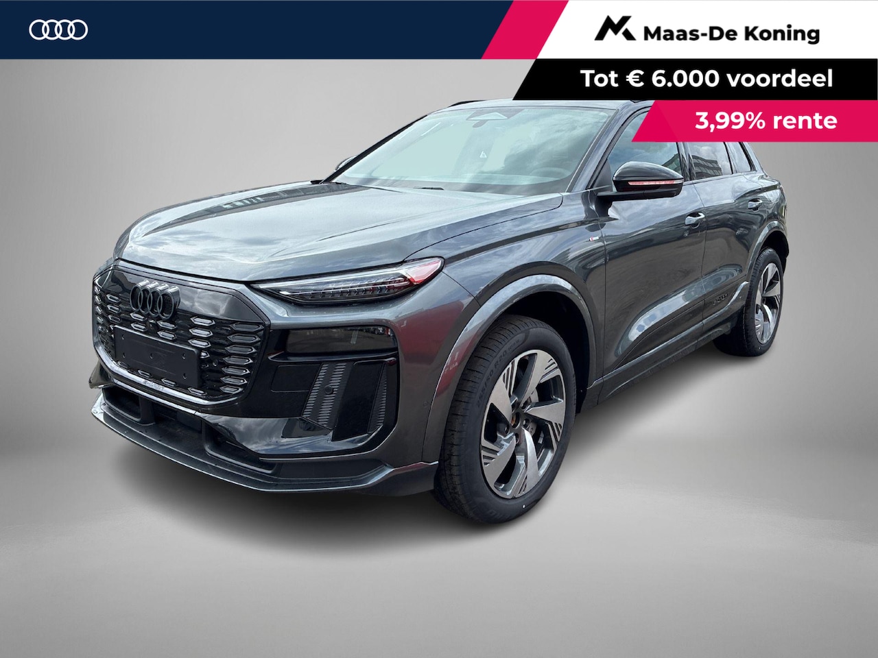 Audi Q6 e-tron - S edition 83 kWh 252 PK · Adaptieve luchtvering · Glazen panoramadak · Tech pro - AutoWereld.nl