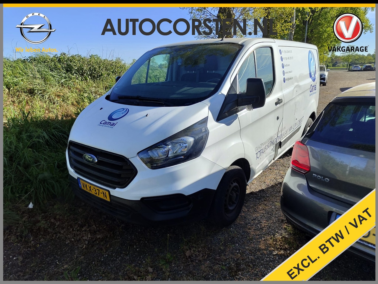 Ford Transit Custom - 280 2.0 TDCI L1H1 **Motor defect** 3-Persoons Trekhaak Airco Euro 6 Voorruitverwarming Blu - AutoWereld.nl