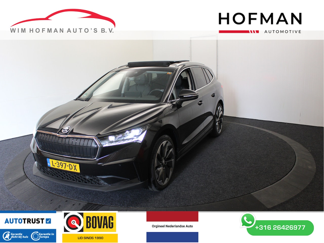 Skoda Enyaq iV - 80 Sport+ Comf + Warmtepomp EL Trekh+aKlep Vol Leder Pano Camera - AutoWereld.nl
