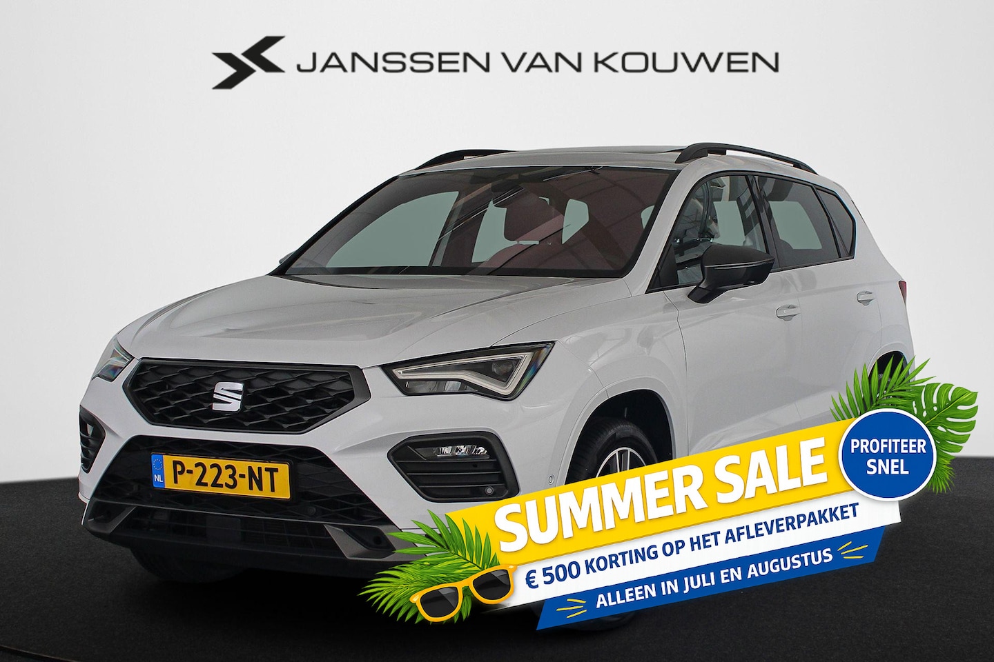 SEAT Ateca - 1.5 TSI FR Business Intense Automaat Trekhaak Pano Leder Stoelverwarming - AutoWereld.nl