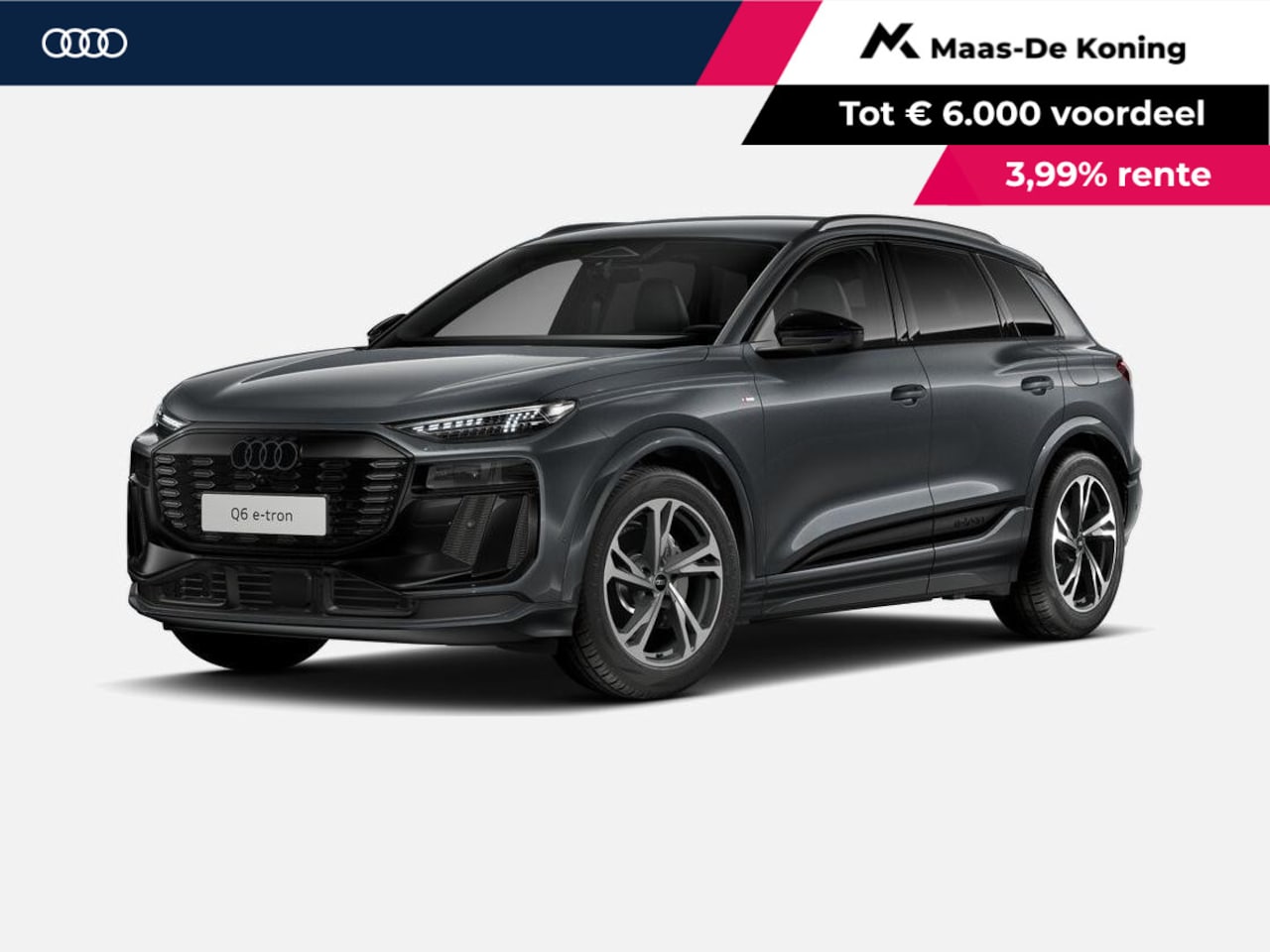 Audi Q6 e-tron - S edition 83 kWh 252 PK · Trekhaak elek. wegklapbaar · Exterieurpakket zwart · Tech plus - AutoWereld.nl