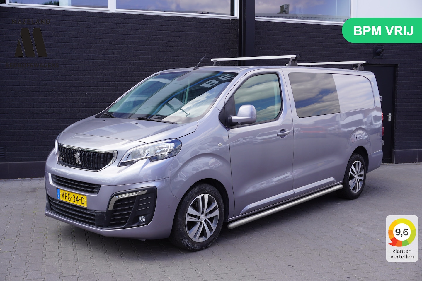 Peugeot Expert - 2.0 BlueHDI 180PK Dubbel Cabine Automaat EURO 6 - Airco - Navi - Cruise - €17.900,- Excl. - AutoWereld.nl
