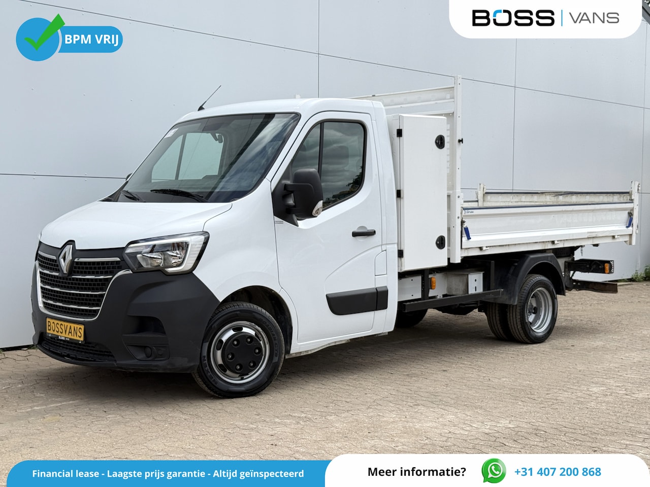 Renault Master - 2.3 DCI 130PK L3H1 Kipper Dubbellucht Trekhaak 3.5t Airco Cruise Control Tipper Benne - AutoWereld.nl