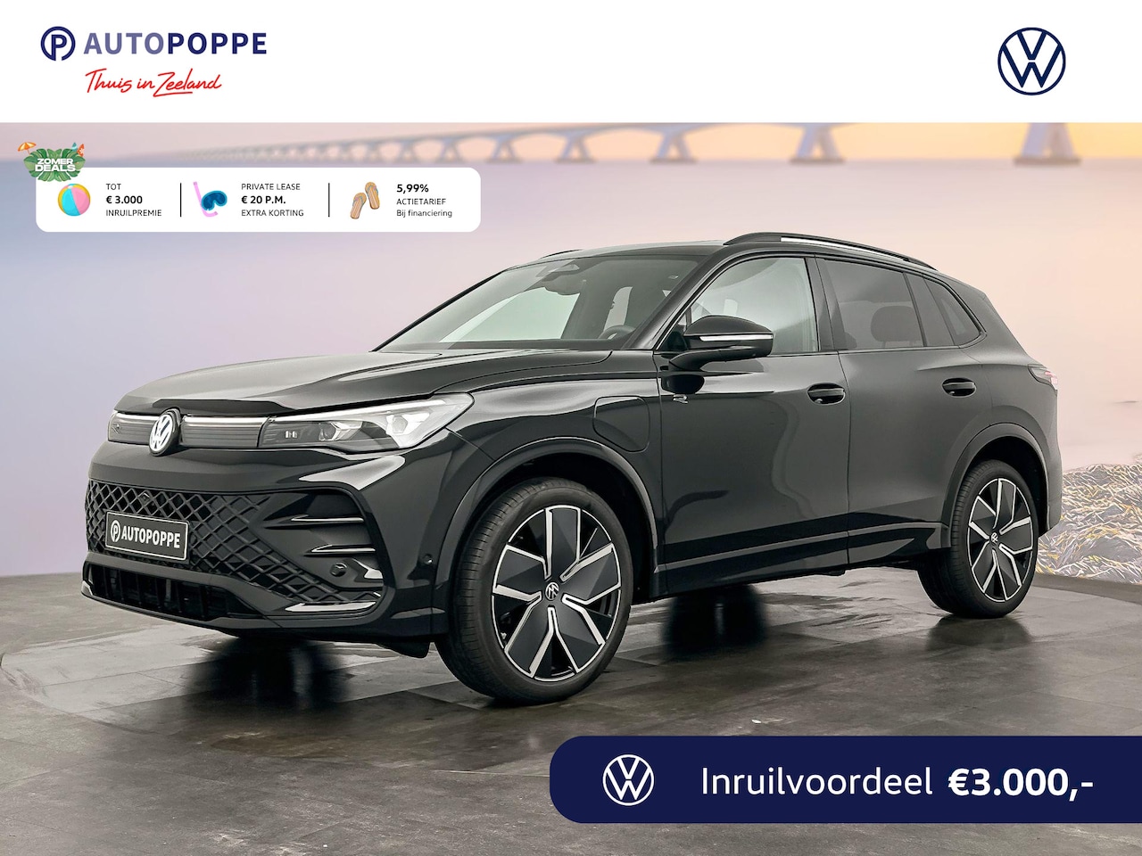 Volkswagen Tiguan - R-Line Edition Plug in Hybride 204 pk Black Style Pakket - AutoWereld.nl