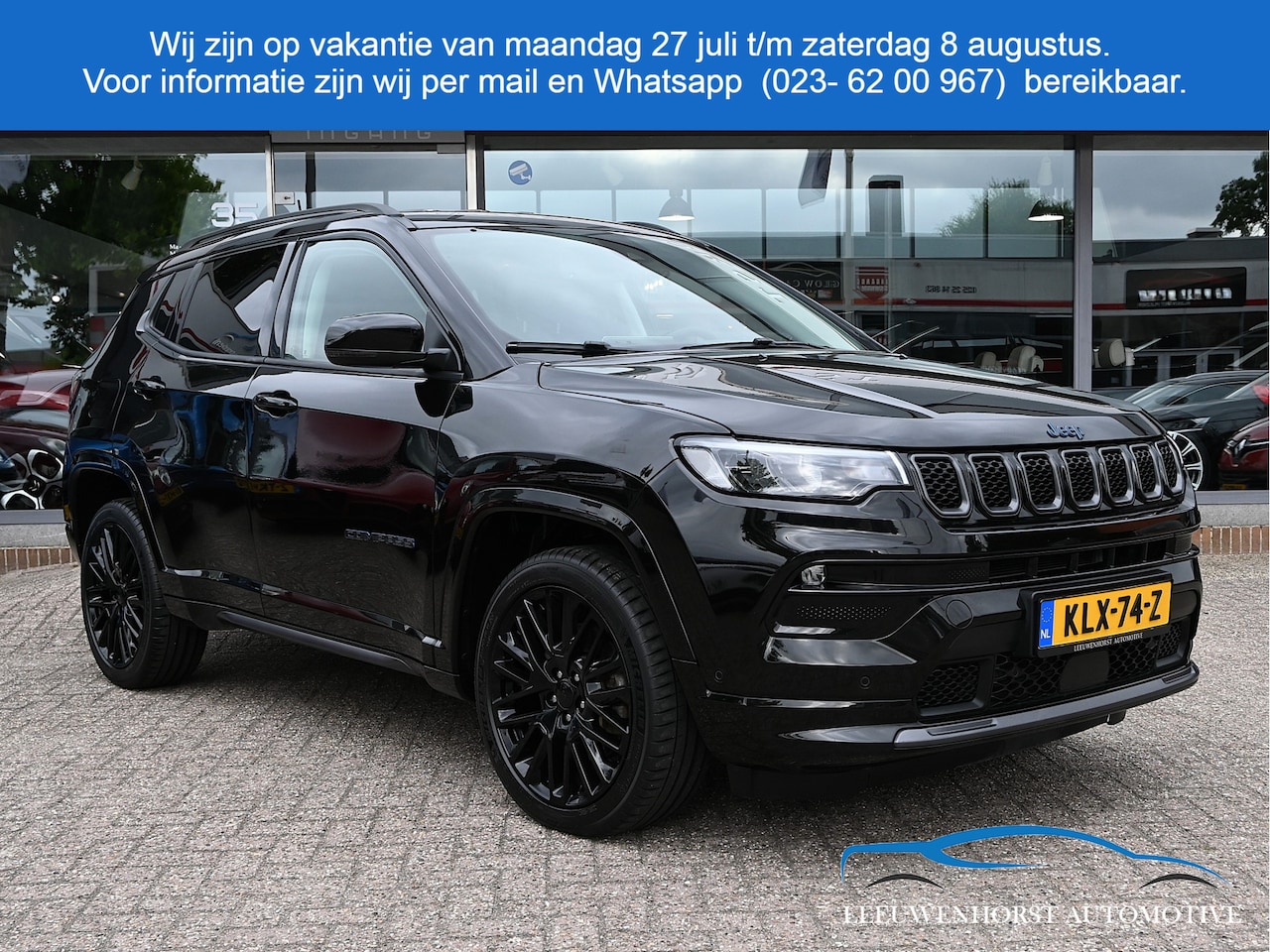 Jeep Compass - 4xe 240 Plug-in Hybrid Electric S leer, keyless, elektr. klep, adapt. cruise, navi, lanewa - AutoWereld.nl