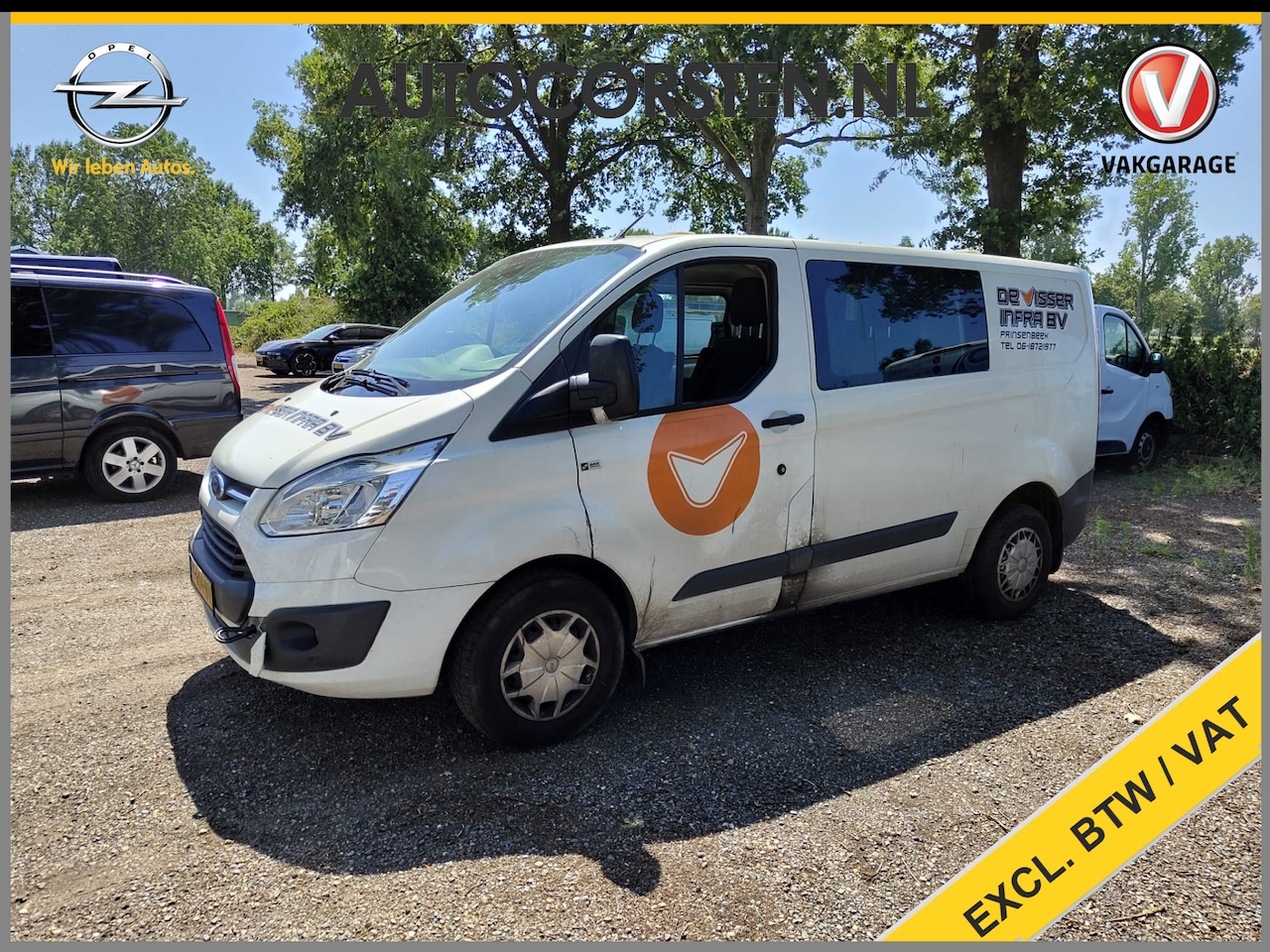 Ford Transit Custom - 290 2.0TDCI **Motor Defect** 5-Persoons Dubbele Cabine Airco Trekhaak Cruise Control DC Sc - AutoWereld.nl