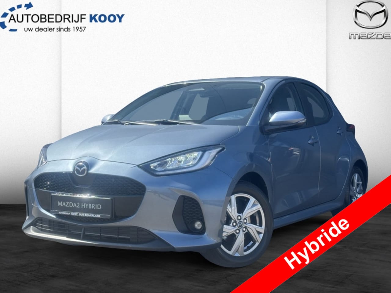Mazda 2 Hybrid - 1.5 Exclusive-line / Nieuw op voorraad / Sky Grey - AutoWereld.nl