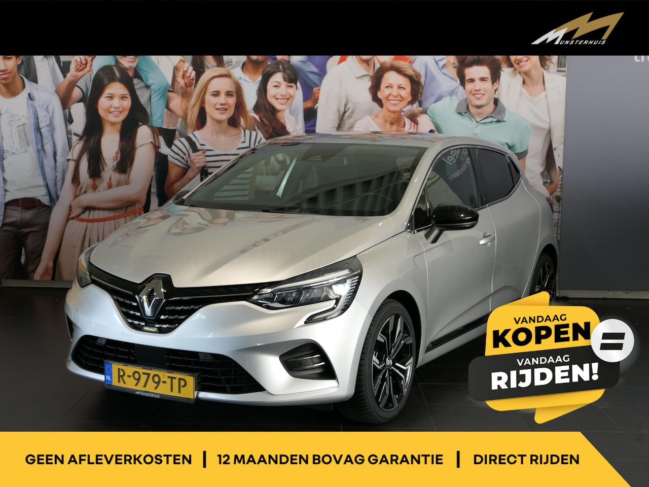 Renault Clio - 1.0 TCe 90 Techno - Dealer onderhouden - 17" LMV - Groot scherm - Allseasons - AutoWereld.nl