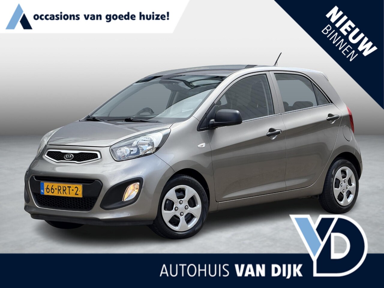 Kia Picanto - 1.0 CVVT Airco | NL-Auto/1e Eign./Volledige historie/Radio-CD speler - AutoWereld.nl