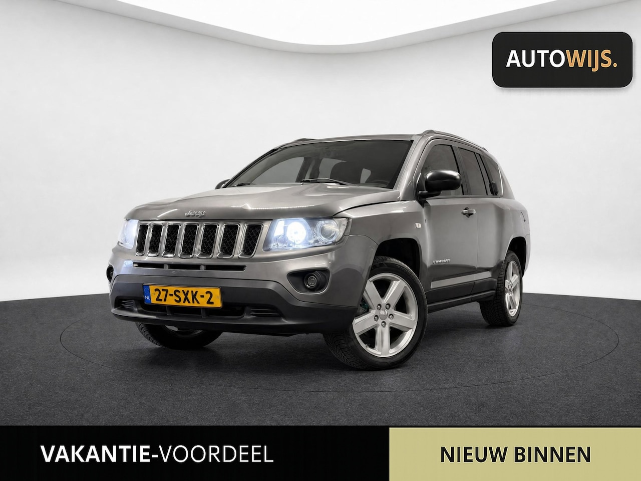 Jeep Compass - 2.4 Limited 4WD|AUT|LEDER|NL AUTO|123DKM|STOELVERW - AutoWereld.nl