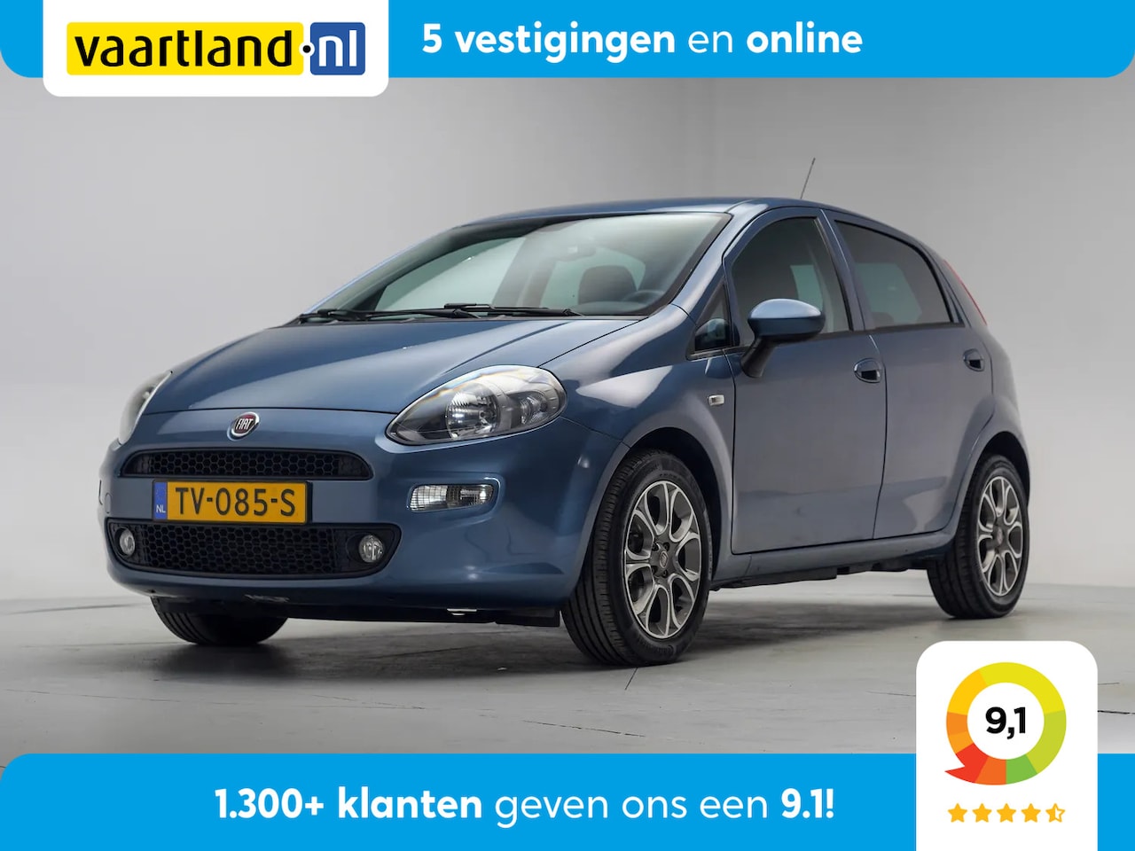 Fiat Punto Evo - 0.9 TwinAir Sempre 5-drs [ Navi Climate Cruise ] - AutoWereld.nl