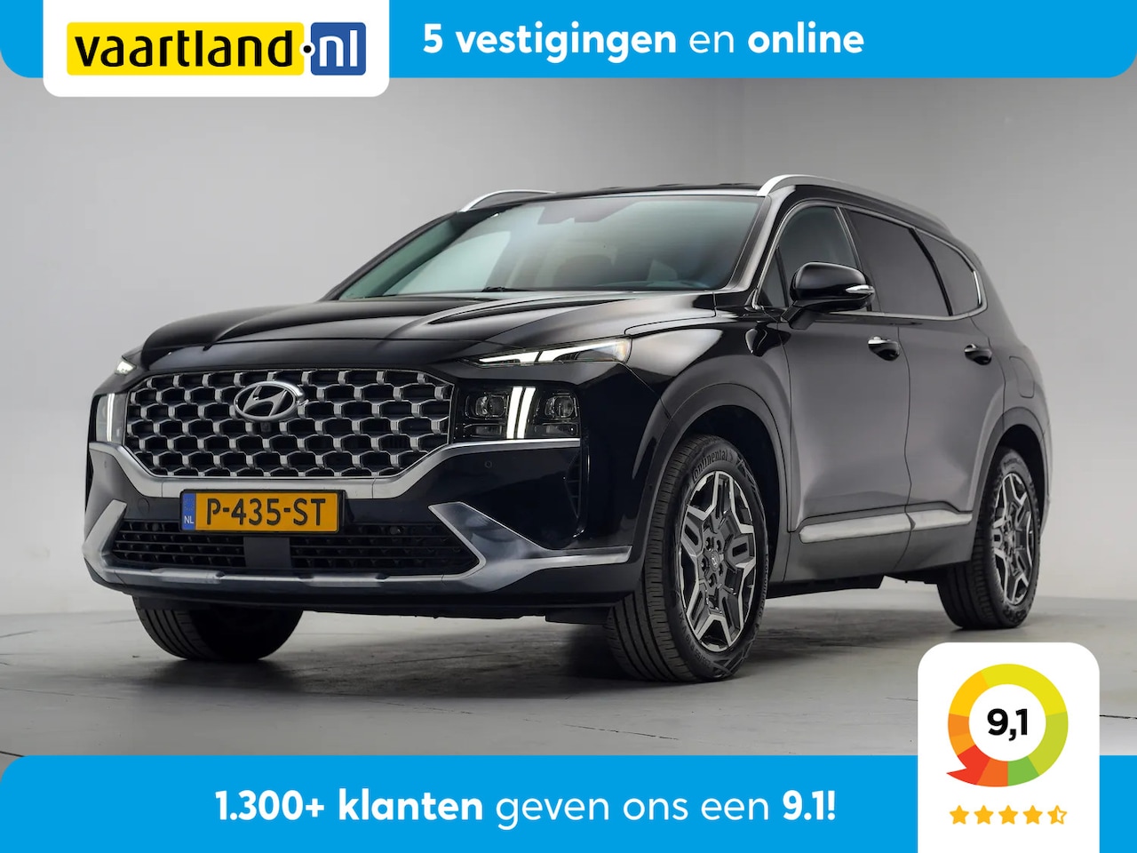 Hyundai Santa Fe - 1.6 T-GDI PHEV Premium Aut. [ 360°Cam Leder Adapt.cruise Stoelkoeling/verwarming ] - AutoWereld.nl