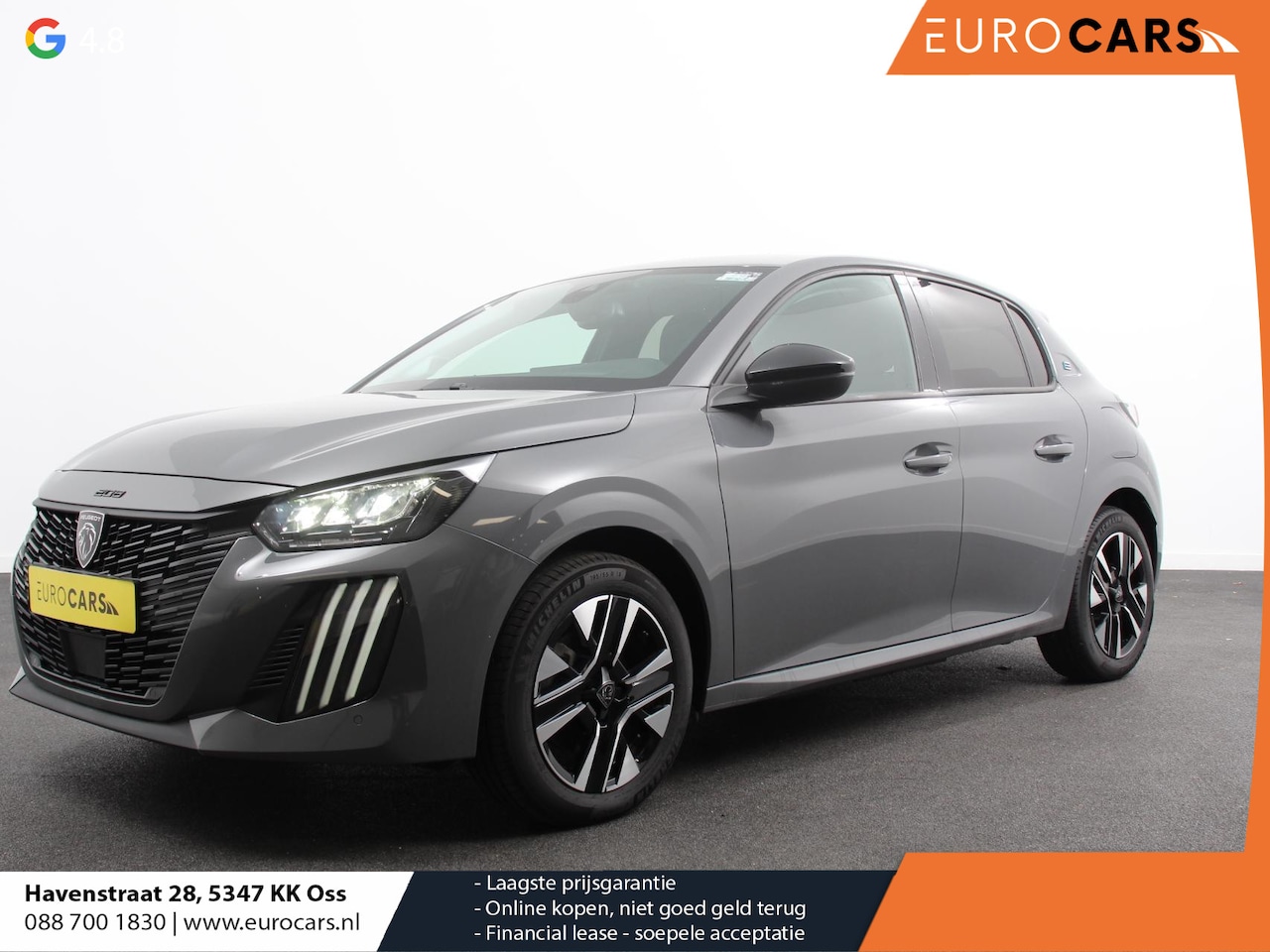 Peugeot e-208 - EV Allure 50 kWh Warmtepomp Navigatie Apple Carplay Android Auto Parkeerhulp Cruise Contro - AutoWereld.nl