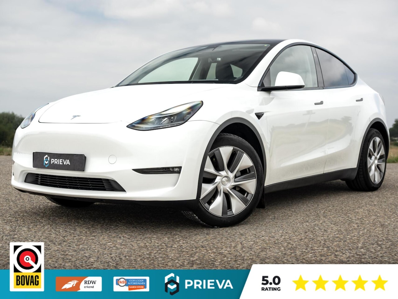 Tesla Model Y - Tesla Long Range AWD | 513 pk | 2023 | Trekhaak | Panorama | Dealer onderhouden Tesla Mode - AutoWereld.nl