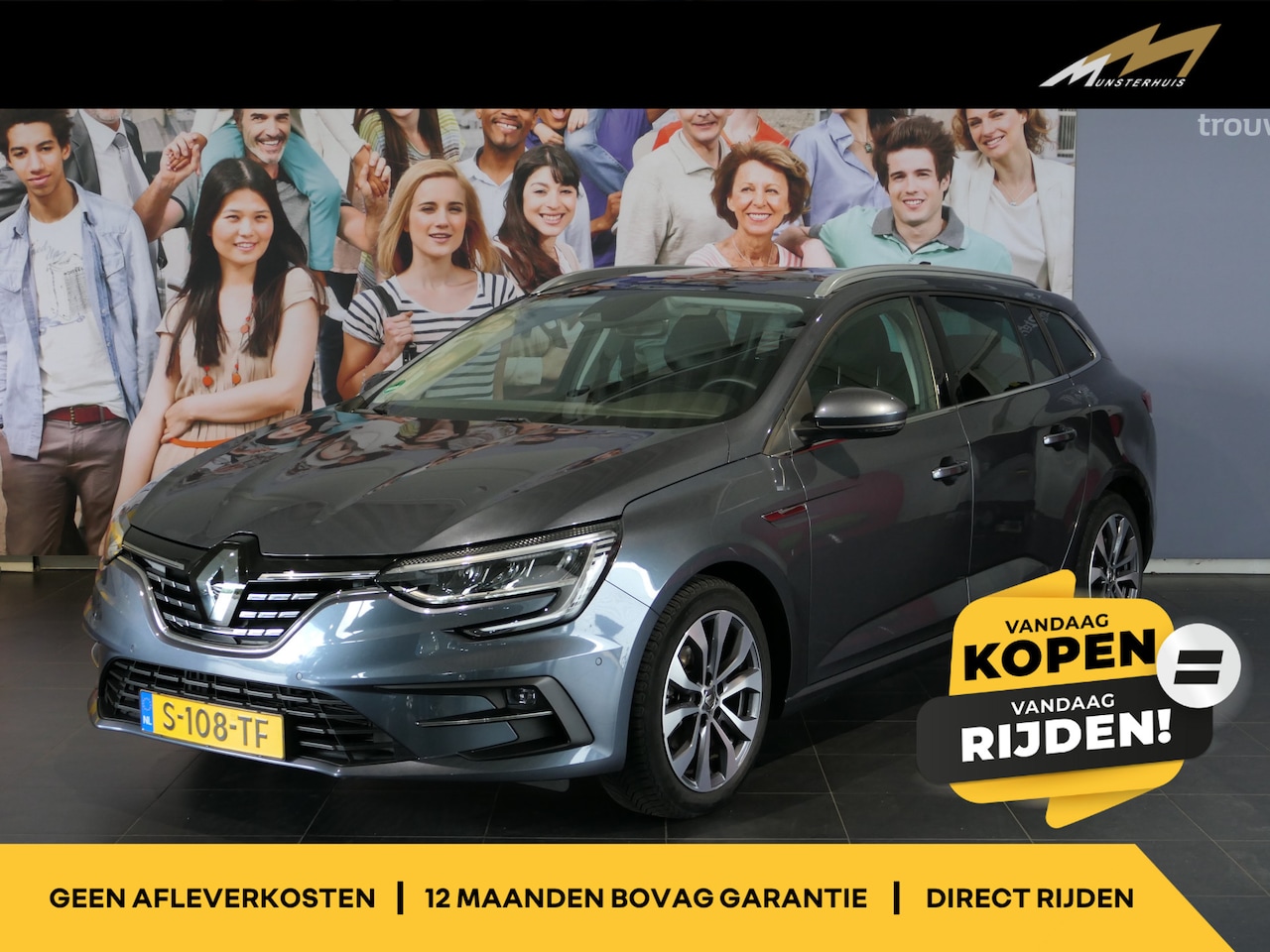 Renault Mégane Estate - 1.3 TCe 140 Techno *Vraag naar beschikbaarheid!* - Allseasons - Trekhaak - Camera - AutoWereld.nl