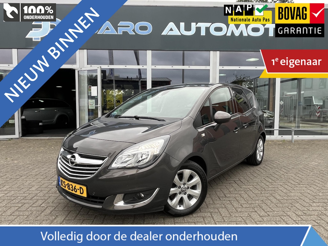 Opel Meriva - 1.4 Turbo Blitz | Navigatie | PDC voor en achter | Trekhaak | Zeer goed onderhouden auto v - AutoWereld.nl