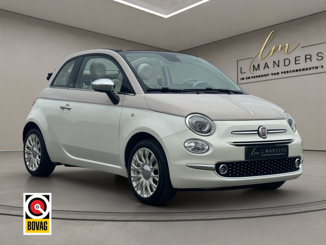 Fiat 500 C - 1.2 60Th Anniversary 2017 BICOLORE | Automaat | Cabrio - AutoWereld.nl