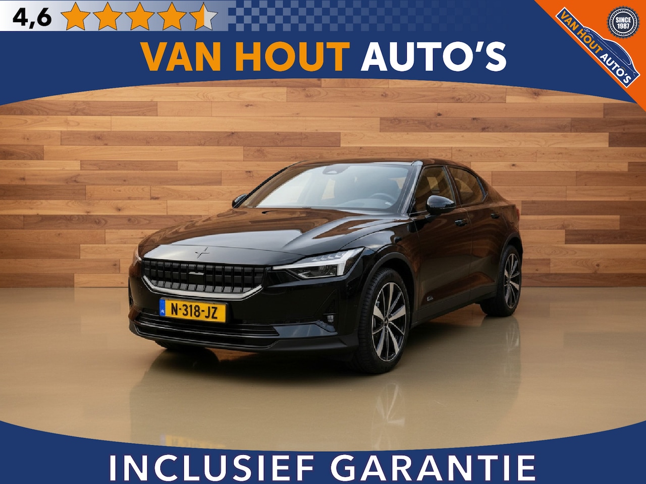 Polestar 2 - Standard Range Single Motor 63kWh | SOH 93,46% - AutoWereld.nl