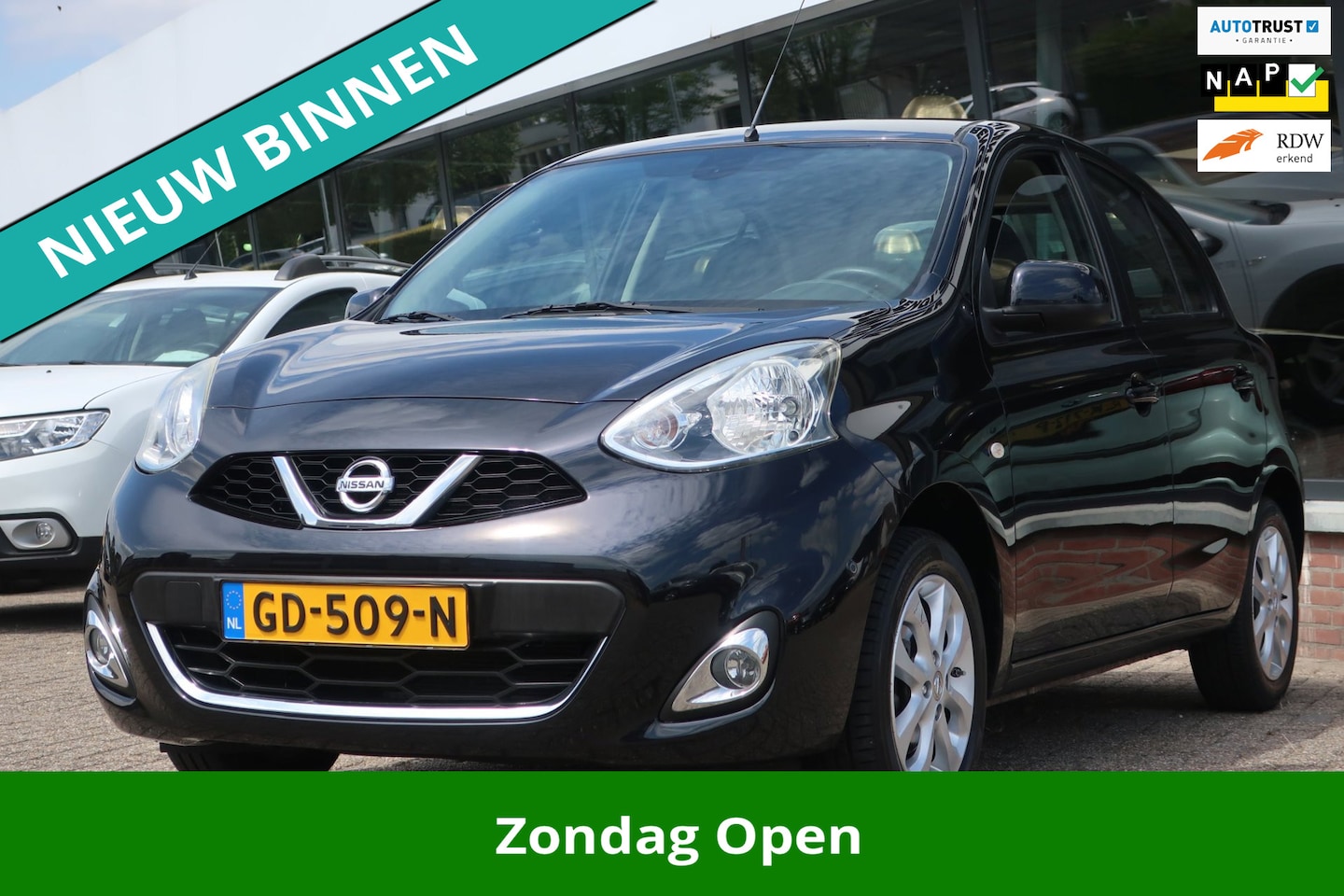 Nissan Micra - 1.2 Connect Edition 1e EIG_CLIMA_CRUIS_NAVI_PDC V+A_LMV_NAP. - AutoWereld.nl