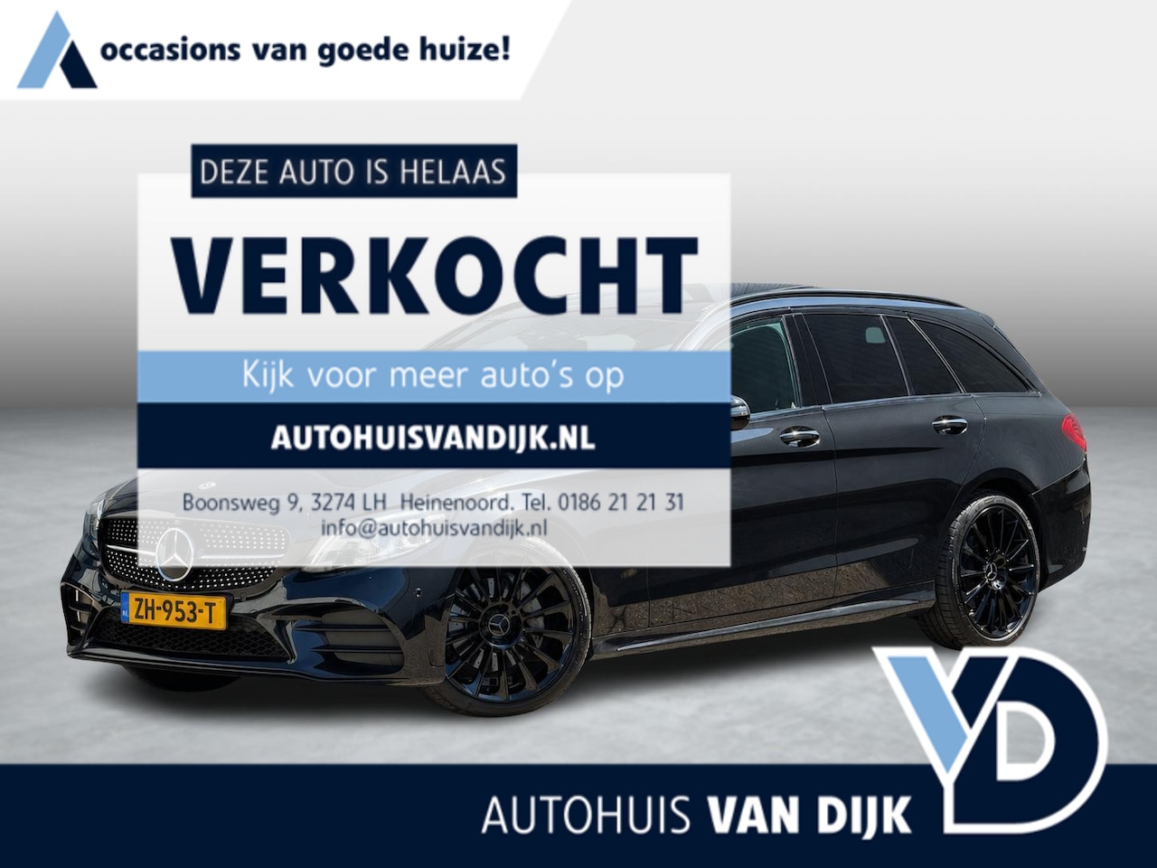 Mercedes-Benz C-klasse Estate - 180 Premium Plus AMG | Pano-Dak/Burmester/Head-Up/Sfeerverlicht./Adapt.Cruise/19-inch - AutoWereld.nl