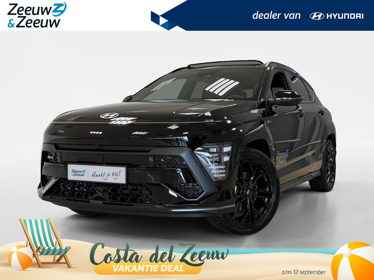 Hyundai Kona - 1.6 HYBRID | N-LINE SKY | BLACK EDITION | 19'' VELGEN | - AutoWereld.nl