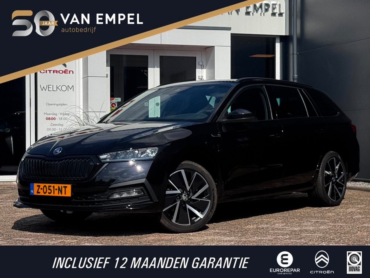 Skoda Octavia Combi - 1.4 TSI iV PHEV Sportline Business | 98 % SOH | Trekhaak | NL-Auto | Winter Pack | Adaptiv - AutoWereld.nl