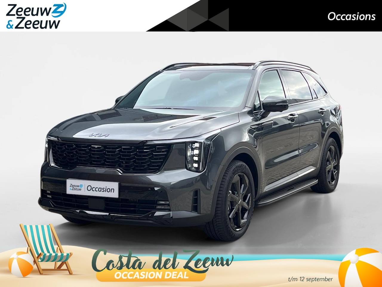 Kia Sorento - 1.6 T-GDi Plug-in Hybrid 4WD ExecutiveLine 7p | Black Pack | Treeplanken | Direct leverbaa - AutoWereld.nl