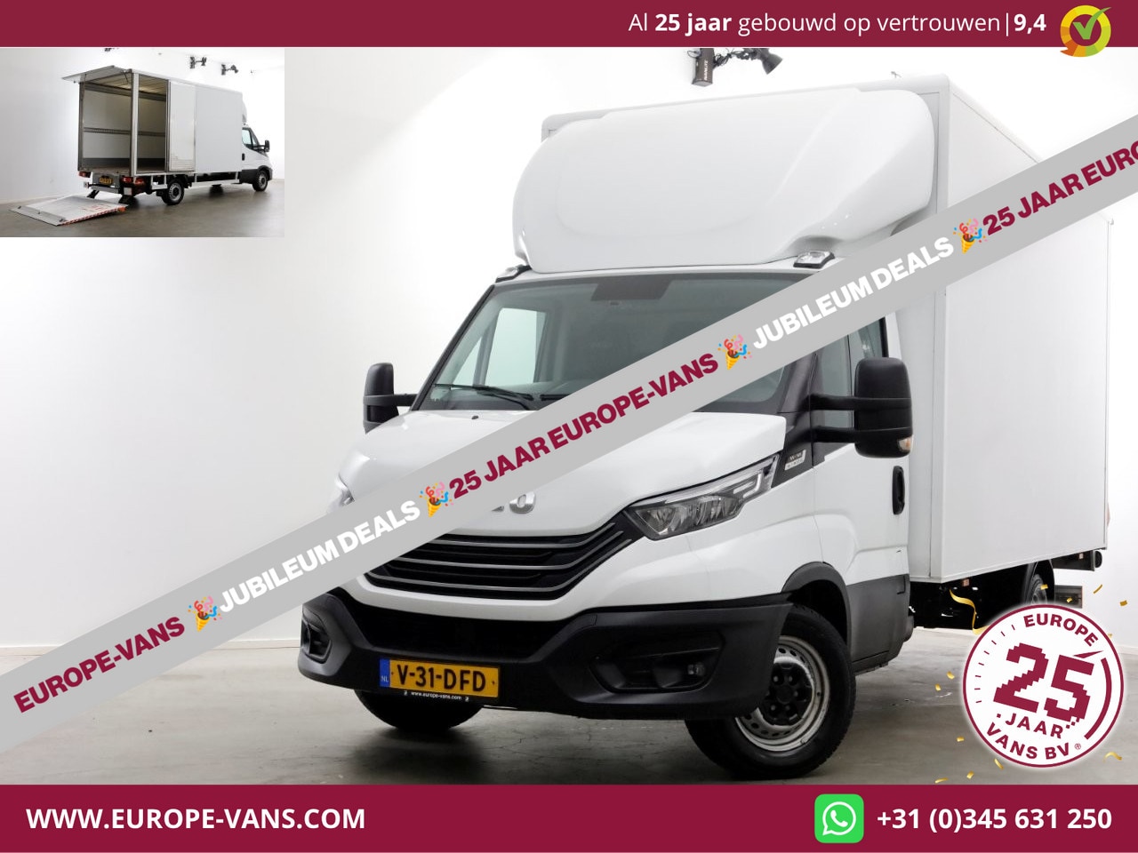 Iveco Daily - 35S16 3.0 160pk HiMatic Automaat Bakwagen met laadklep en zijdeur 02-2024 - AutoWereld.nl